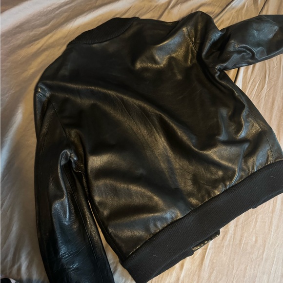 DOLCE & GABBANA LEATHER COAT SIZE 48 - Picture 4 of 5